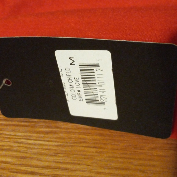 Womens Simply mm love Sweatpants red drawstring medium pockets - Picture 4 of 6